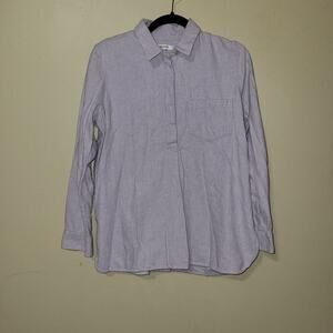 Madewell Flannel Top Womens Small‎ Lavender Shirt